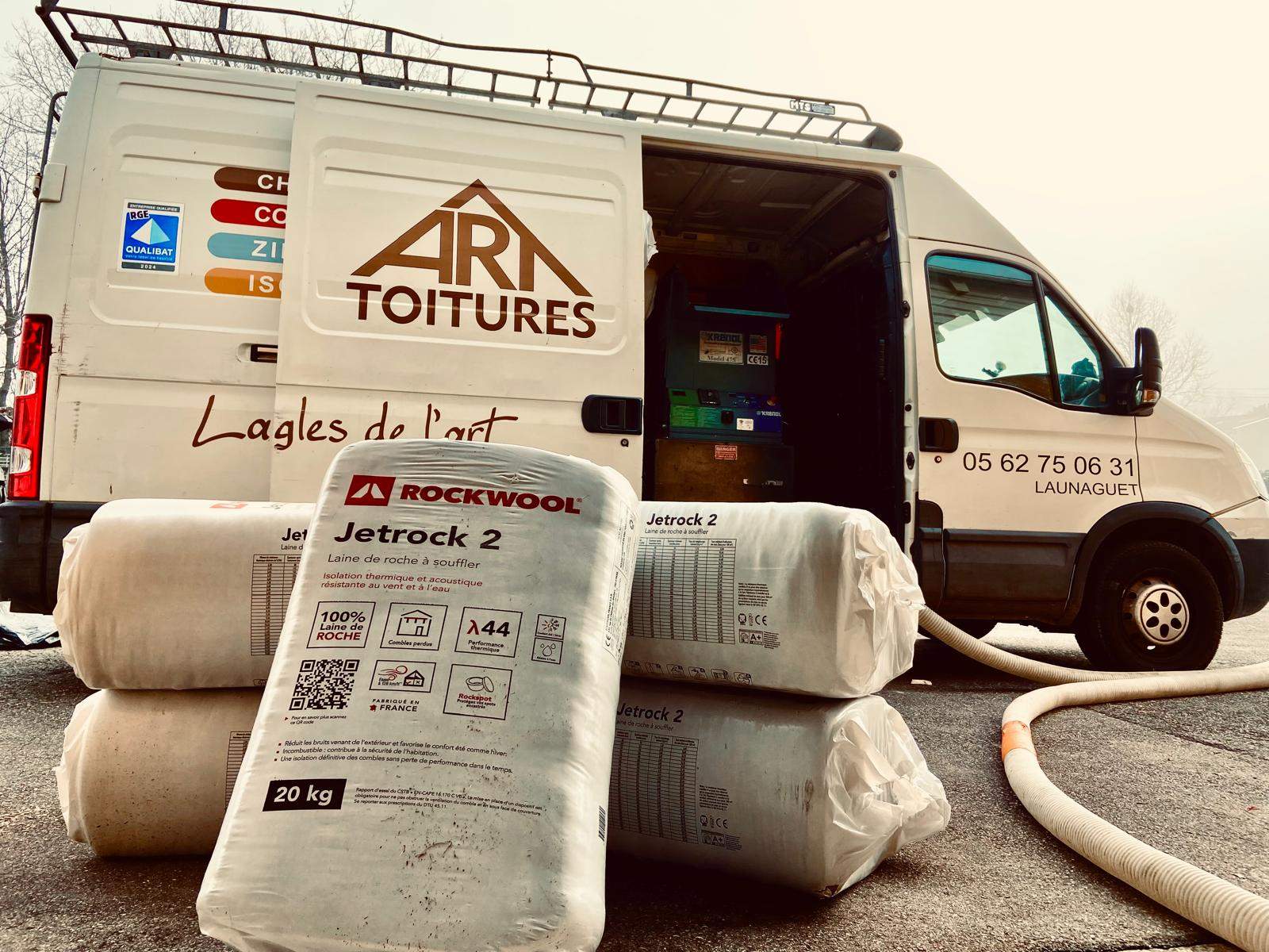 art toitures-isolationdescombles camion art toitures et matériaux pour l'isolation des combles